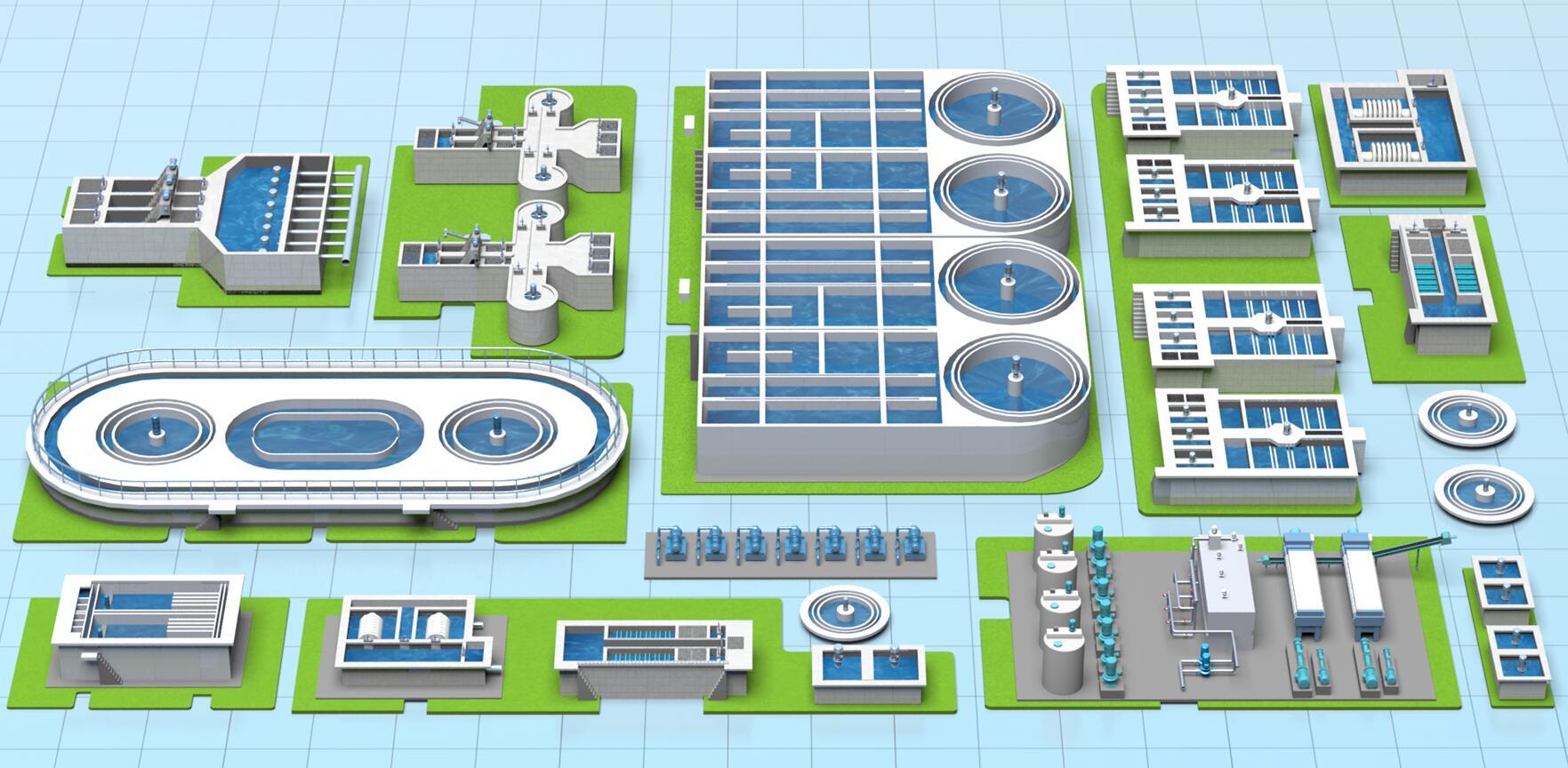當(dāng)科技遇見詩意 水廠3D效果圖中的白襯衫少女
